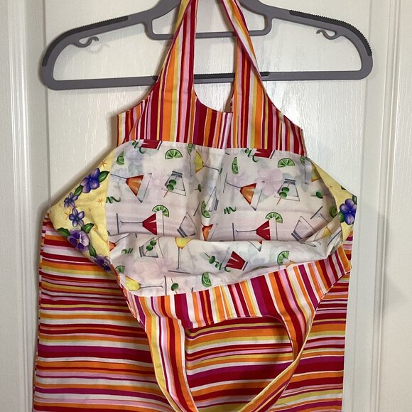 NWOT Handmade Reusable Foldable Grocery Shopping Gym Bag Travel Tote Colorful - Picture 4 of 5